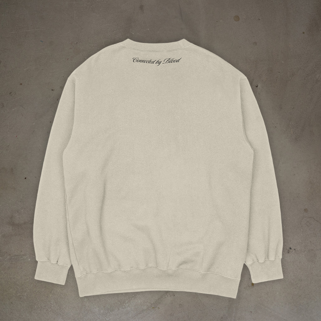 CONNECTED BY BLOOD SWEATER BEIGE