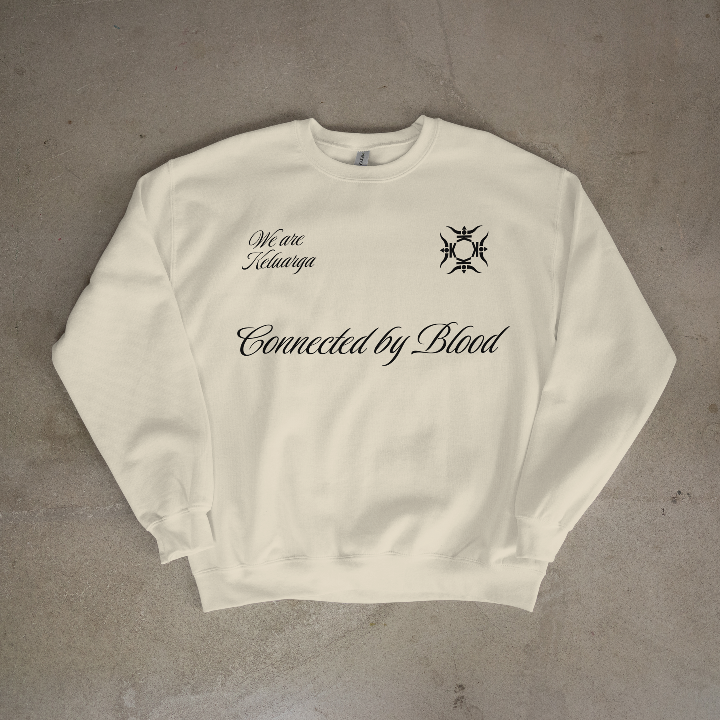 Connected by Blood Sweater Beige