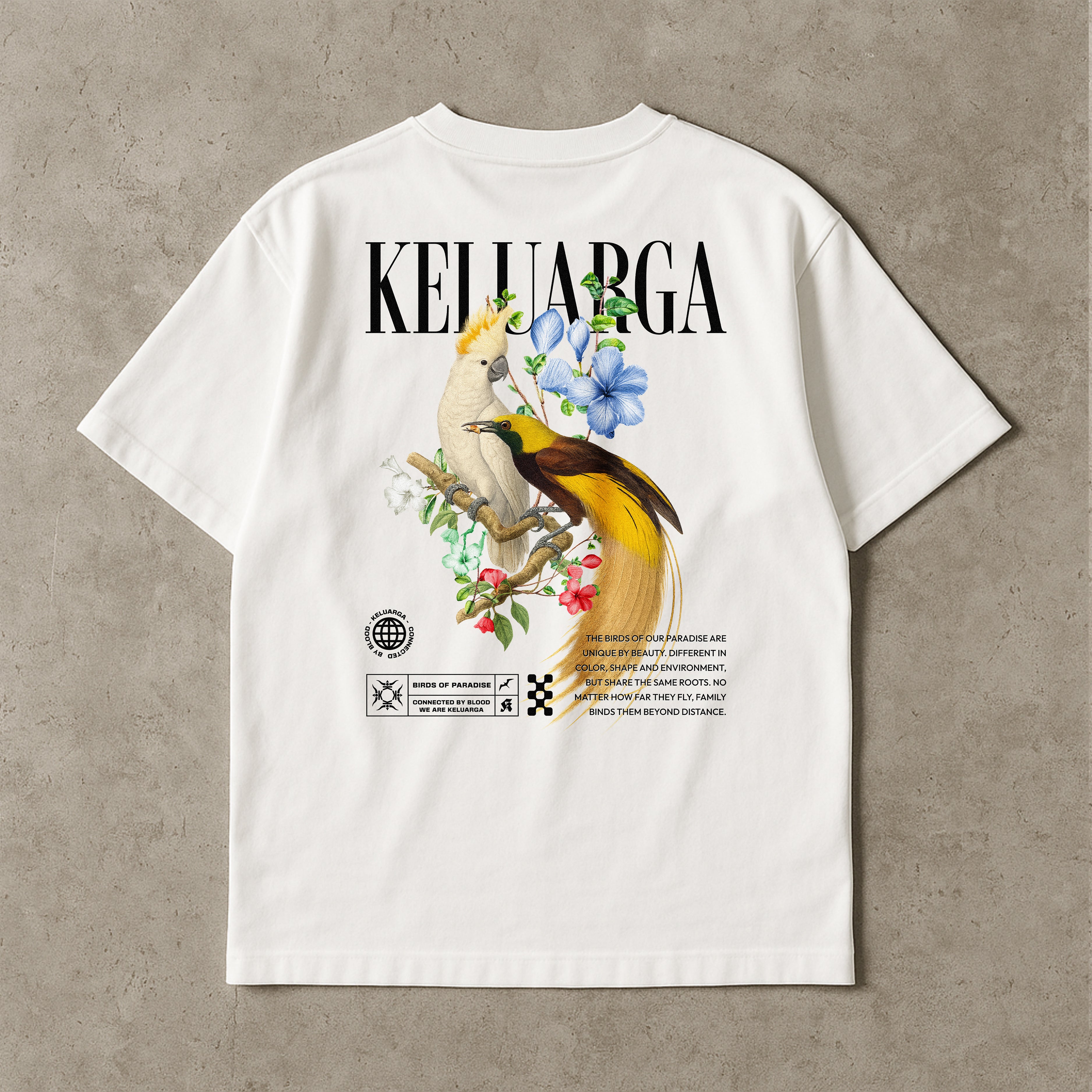 BIRDS OF PARADISE T-SHIRT WHITE