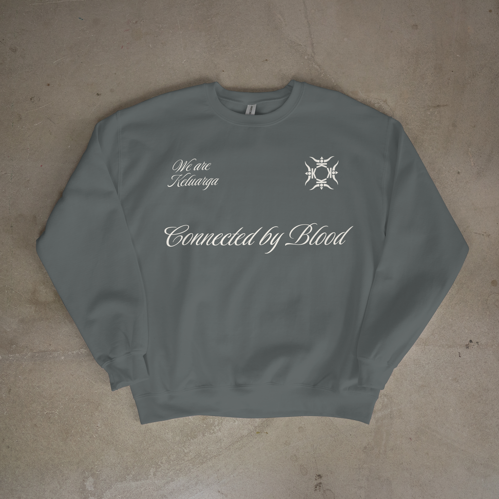 CONNECTED BY BLOOD SWEATER CHARCOAL GREY