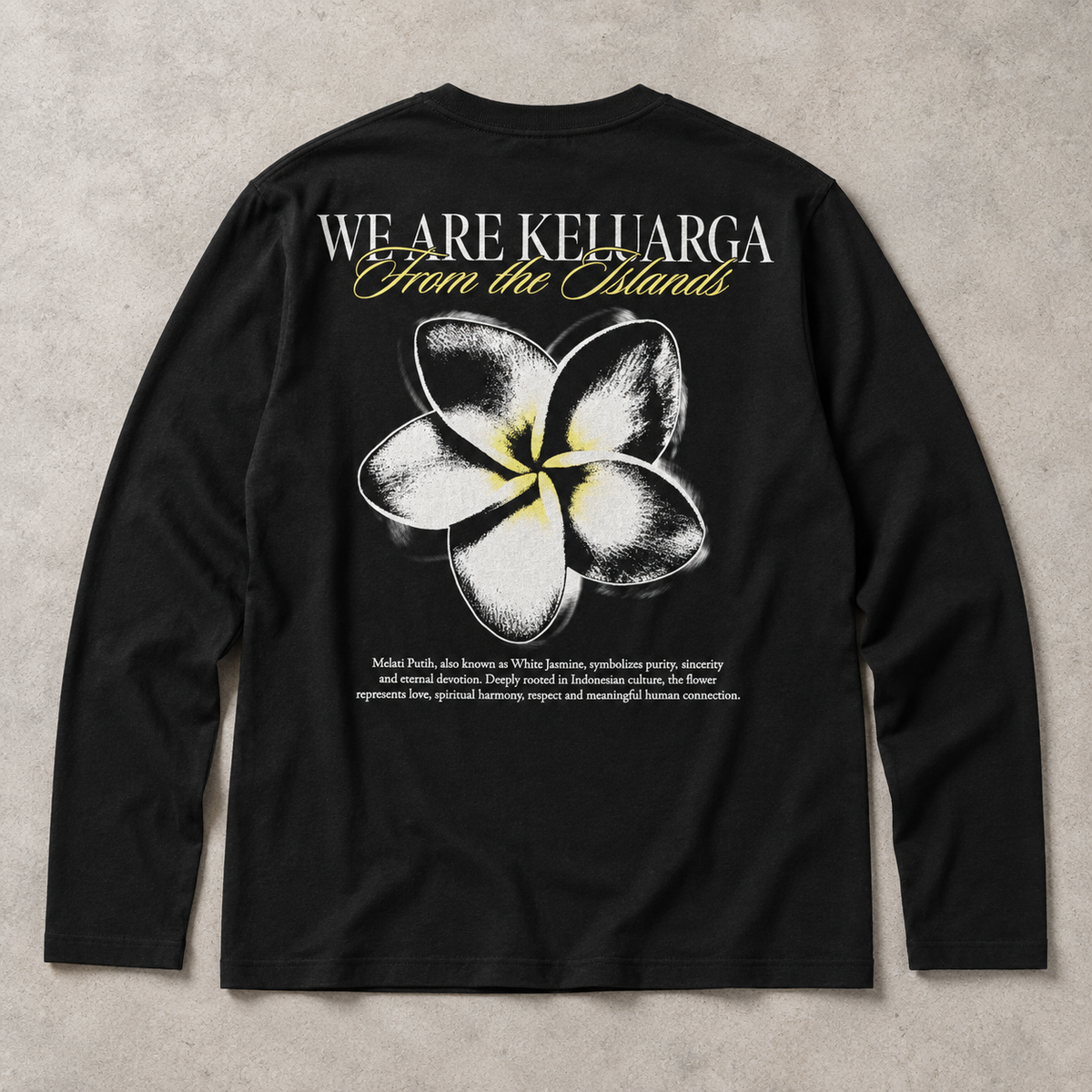 MELATI FLOWER LONGSLEEVE — YELLOW